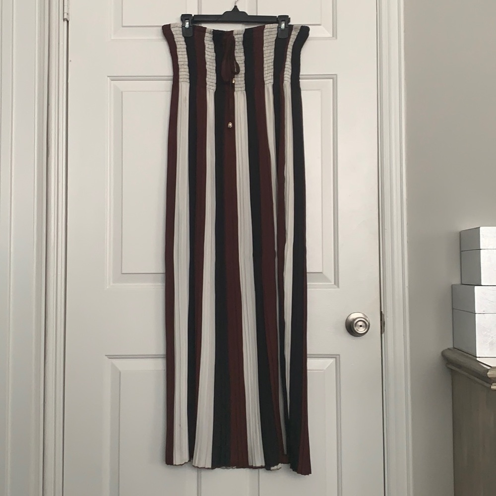 Santory Strapless Pleated Summer Dress. Size L.